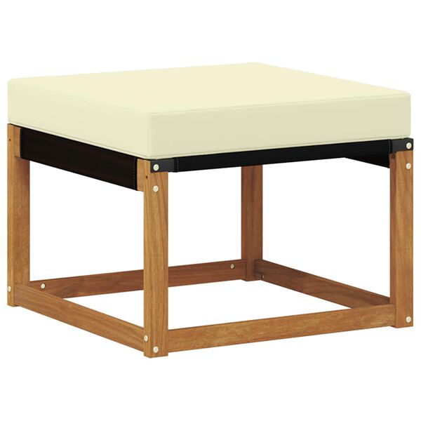 vidaXL Outdoor-Sofagarnitur mit Kissen 7 pcs Natur und Creme