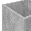 vidaXL Sonnenschirmhalter Beton Grau 25 x 24,5 x 64 cm Holzwerkstoff