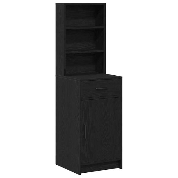 vidaXL Highboard Schwarz Eichen-Optik 40 x 40,5 x 135 cm Holzwerkstoff