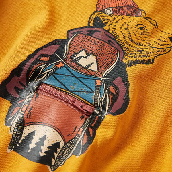 Kinder-Langarmshirt Ocker 128