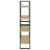 vidaXL Bücherregal 4 Fächer Sonoma-Eiche 80x30x140 cm Holzwerkstoff