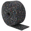 vidaXL Gummi-Granulat-Rolle Schwarz 1000 x 10 x 0,8 cm Gummi
