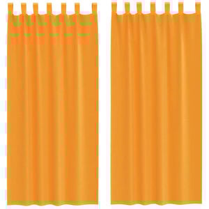vidaXL Voile Vorh&auml;nge mit Schlaufen 2 Stk. Orange 140x225 cm