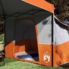 vidaXL Camping-Zelt-Set mit Dach 2 pcs Orange Taffeta und Stoff