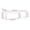 vidaXL Couchtisch Weiß 90x50x36,5 cm Holzwerkstoff