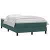 vidaXL Boxspringbett mit Matratze Dunkelgr&uuml;n 120x210 cm Samt