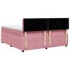 vidaXL Boxspringbett mit Matratze Rosa 180x200 cm Samt