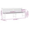 vidaXL Gartenbank 219 cm Massivholz Akazie