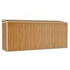 vidaXL Wandmontiertes Gartenhaus Braun 118 x 382 x 178 cm Verzinkter Stahl