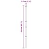 vidaXL Zaunpfosten Sonstiges 26 pcs Grün 3,2 x 3,2 x 210 cm Stahl