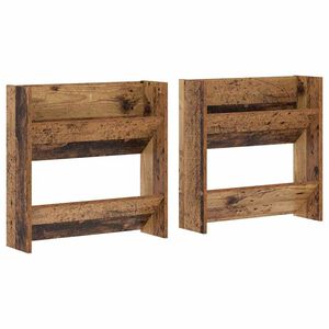 vidaXL Schuhschrank 2 stk. 60 x 18 x 60 cm Holzwerkstoff Altholz