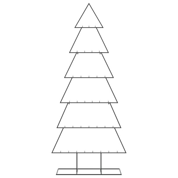 vidaXL Metall-Weihnachtsbaum f&uuml;r Dekorationen Schwarz 180 cm