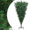 vidaXL Weihnachtsb&auml;ume PVC, Steel Gr&uuml;n