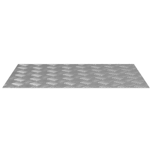 vidaXL Treppe Tritt Rechtwinklig 4 pcs Silber 70 x 50 cm Aluminium