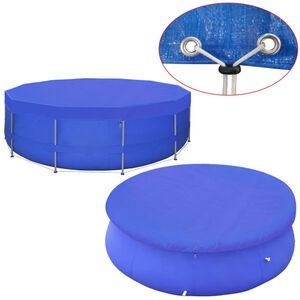 vidaXL Poolabdeckung PE Rund 460 cm 90 g/m&sup2;