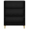 vidaXL Sideboard Schwarz Eichen-Optik 69,5 x 32,5 x 90 cm