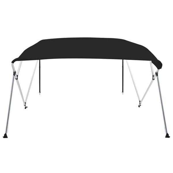 vidaXL 4-Bow Bimini-Top Schwarz 243x180x137 cm