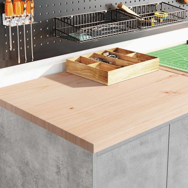 vidaXL Garagen-Aufbewahrungsschrank Betongrau Massivholz Kiefer