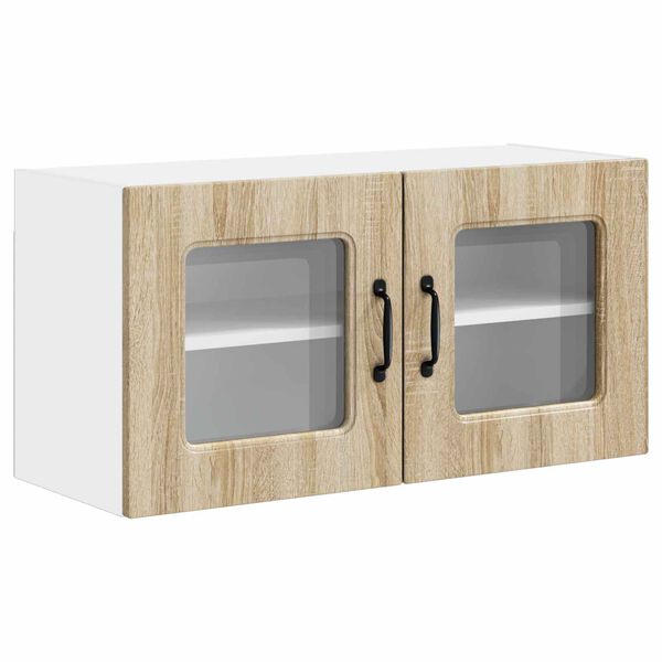 vidaXL K&uuml;chenschrank Kalmar Sonoma-Eiche 80 x 31 x 40 cm Holzwerkstoff