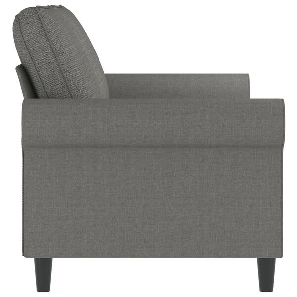 vidaXL 2-Sitzer-Sofa Dunkelgrau 140 cm Stoff
