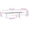 vidaXL Bettgestell Grau Sonoma 75x190 cm Holzwerkstoff