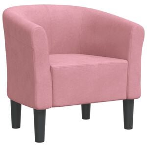 vidaXL Clubsessel Rosa Samt