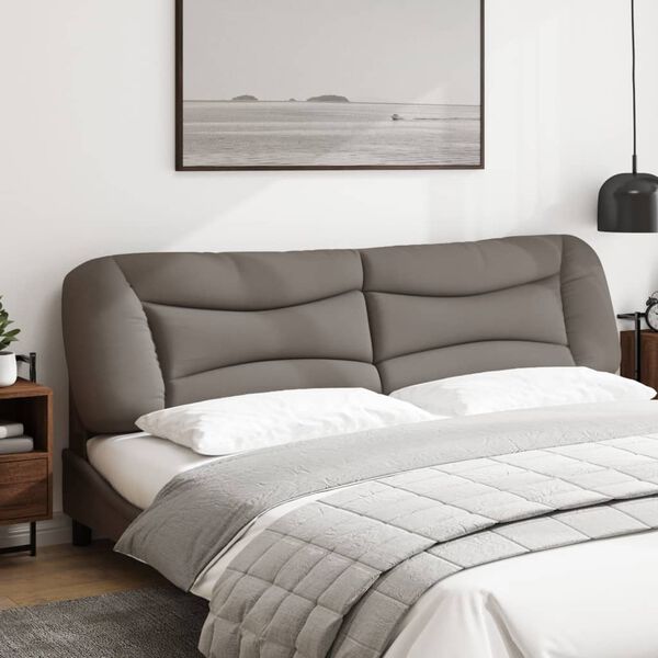 vidaXL Kopfteil-Kissen "Hvar" Taupe 200 cm Stoff