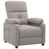 vidaXL Massagesessel Taupe Stoff
