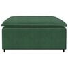 vidaXL Modulares Sofa Fußhocker-Modul Dunkelgrün 100x100x48 cm
