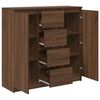 vidaXL Sideboard mit Schubladen Braun Eichen-Optik 100,5x35x98,5 cm