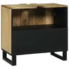 vidaXL Waschbeckenschrank mit Tür Braun 62 x 33 x 58 cm Holzwerkstoff