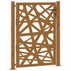 vidaXL Gartentor 100x125 cm Cortenstahl Helles Design