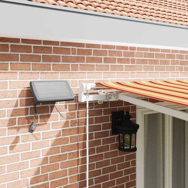 vidaXL Einziehbare Markise Gelb und Orange 500 x 300 cm