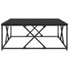 vidaXL Couchtisch Schwarz Eichen-Optik 100 x 100 x 40 cm Holzwerkstoff