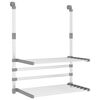 vidaXL W&auml;schetrockner f&uuml;r Balkon 54x25x42 cm Aluminium