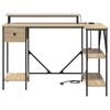 vidaXL Schreibtisch Sonoma-Eiche 120 x 79 x 86,5 cm Holzwerkstoff
