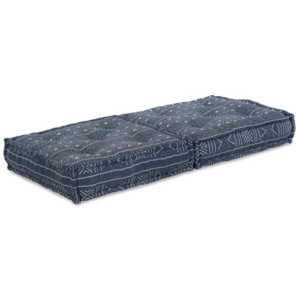vidaXL Modulares Sofa Indigo Druck 70 x 70 x 36 cm Stoff