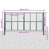 vidaXL Maschen-Gartentor 400x200 cm