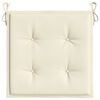 vidaXL Gartenstuhl-Kissen 6 Stk. Creme 50x50x2 cm Oxford-Gewebe