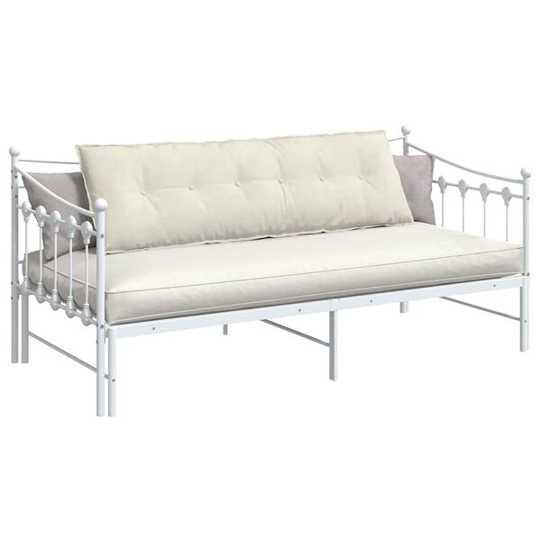 vidaXL R&uuml;ckenkissen Creme 160 x 50 cm Cordstoff