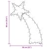 vidaXL Weihnachtsbeleuchtung Sternschnuppen-Silhouette 115 LEDs