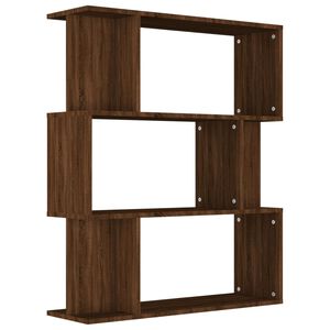 vidaXL B&uuml;cherregal/Raumteiler Braun Eiche 80x24x96 cm Holzwerkstoff