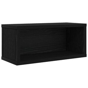 vidaXL CD Aufbewahrungsregal Schwarze Eiche 40 x 17 x 17 cm