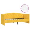 vidaXL Tagesbett mit Matratze USB Gelb Samt 90x200 cm