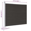 vidaXL Zaunelement WPC 175x146 cm Schwarz
