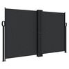 vidaXL Seitenmarkise Ausziehbar Schwarz 140x1000 cm