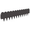vidaXL Raseneinfassung 20 Stk. 103 x 25 cm Stahl Schwarz