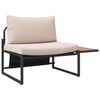 vidaXL Gartensofa-set 2 Stk. Taupe Stahl