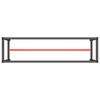 vidaXL Werkbankgestell Mattschwarz und Mattrot 210x50x79 cm Metall