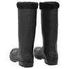 vidaXL Gummistiefel mit Herausnehmbarem Innenfutter Schwarz Gr. 46 PVC